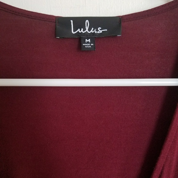 Lulu's Bewitching Burgundy Dress - Picture 5 of 6